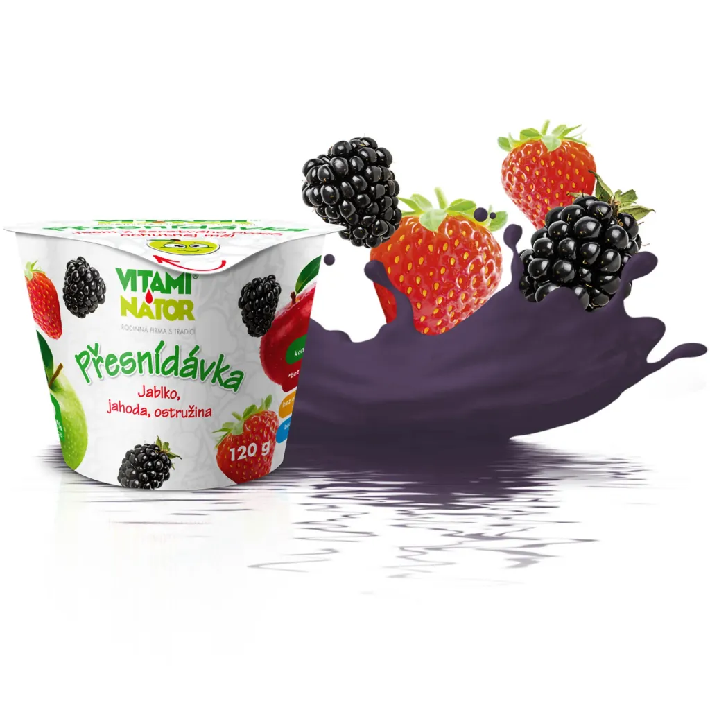 [124] 120g PŘESNÍDÁVKA jablko, jahoda, ostružina